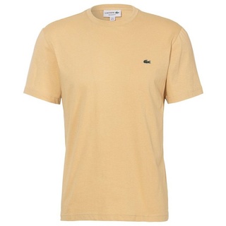 Lacoste T-Shirt (1-tlg) mit Rundhalsausschnitt beige hüftlang - 3