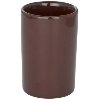 Wenko 19953100 Zahnputzbecher Polaris Brown - Keramik, ø 7.5 x 11.5 cm, braun