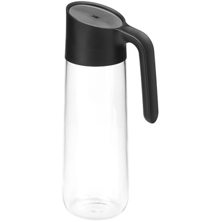 WMF Nuro Wasserkaraffe 1l, mit Griff, Höhe 29,7 cm, Glas-Karaffe, CloseUp-Verschluss, schwarz