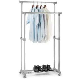 Idimex Garderobenwagen, Chrom, Metall, Vintage, 83x164x44 cm, Garderobe, Garderobenständer