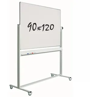 Whiteboard "eco" S - Mobil - 90 X 120 Cm - Fahrbar, Magnetisch & Hohe Qualität