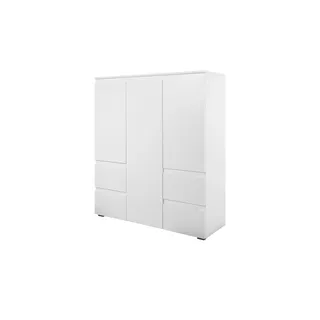 Möbel Boss Highboard 116 x 131 x 40 cm Weiß