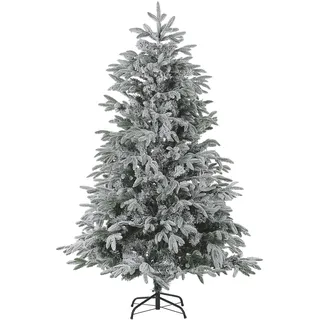 Beliani Weihnachtsbaum 210 cm Weiß