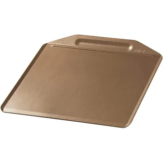 Zenker Backblech randlos MOJAVE GOLD, Backform aus Stahlblech, Kuchenblech mit keramisch verstärkter Antihaftbeschichtung (Farbe: Mahagoni/Gold), Menge: 1 Stück