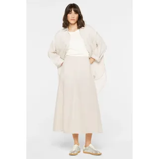 Maxirock SENSES.THE LABEL, Damen, Gr. XS, beige (summer sand), Stoff, Material: 50% Baumwolle, 50% Leinen, unifarben, regular fit, Röcke Maxirock