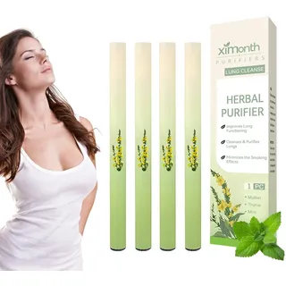 4Pcs Herbal Purifier Herbal Diffuser Pen Lungenreinigungsspray Lungenreinigung Herbal Purifier Kräuter Diffusor Diffuser Kräuter Inhalator Natural zur Atemunterstützung Stressabbau