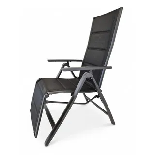 Lex Venezia Relaxsessel 60 x 72 x 110 cm anthrazit klappbar