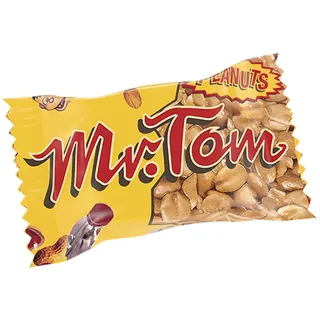 schokolade-riegel 140 Mr. Tom Minis geröstete Erdnüsse mit Karamell einzeln verpackt