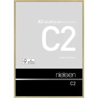 Nielsen Bilderrahmen C2 Aluminium Struktur Gold Matt / 42,0 x 59,4 (A2)