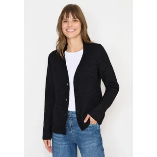 Cecil Cardigan mit Knopfleiste Schwarz XXL
