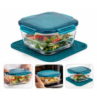 Genius Nicer Dicer Chef Glasschüssel 2,8 l 3-tlg. blau