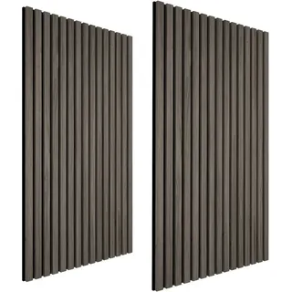 Tectake Akustikpaneel Sonic Wall Eiche grau 2 St. 60 x 120 x 2,1 cm