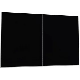 Wallario Herdabdeckplatte 80x52cm Schwarz