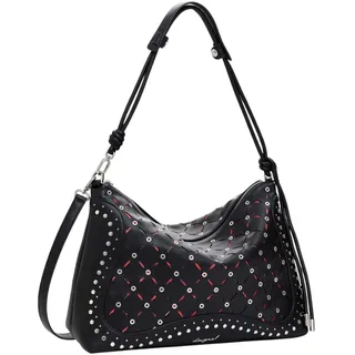 DESIGUAL Leiria Schultertasche Polyurethan Black/Red/White