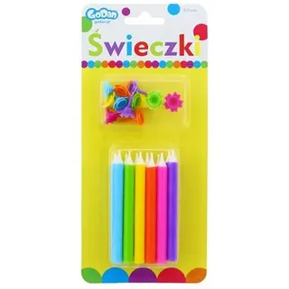 Regenbogen-geburtstagskerzen 12/12, 1 Packung