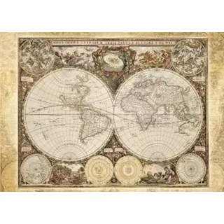 Schmidt 58178 - Historische Weltkarte, 2000 Teile Puzzle Puzzle, 2000 Teile, Maße: 97 x 69,5 cm, Premium Quality