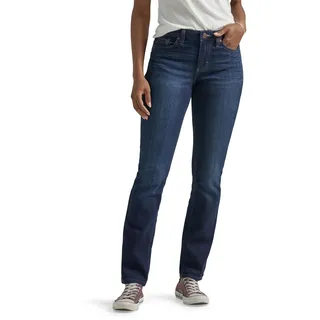 Lee Damen Legendary Mid Rise Straight Leg Jeans, Nachtschatten (Nightshade), 44 Kurze Schlauch - 44 Petite
