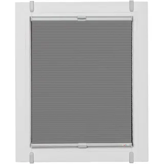 Plissee SUNLINES "Start-up Style Honeycomb", bunt (grau, silberfarben, silberfarben), B:53cm H:185cm, Obermaterial: 100% Polyester, Plissees, verspannt mit Simply-Fix Klemmträger, Wabenplissee, nach Maß