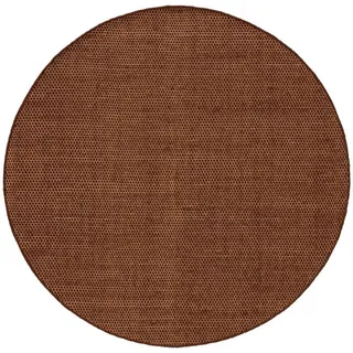 benuta pure Rocco Wollteppich 150 x 150 cm Braun