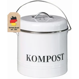 Intirilife Komposteimer 3 l Weiß