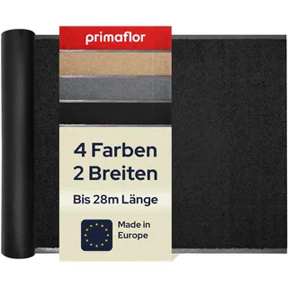 Primaflor Sauberlauf nach Maß - CLEAN, Schwarz, 120 x 300 cm, Rutschfester Schmutzfangläufer Meterware, Robuster Küchenläufer, Zuschneidbarer Teppichläufer, Eingangsmatte für Flur und Windfang