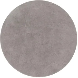 TT Home Kurzflorteppich 120 x 120 cm Grau