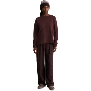 Sweatshirt MARC O'POLO DENIM "aus Organic Cotton", Damen, Gr. M, braun (espresso braun), Obermaterial: 100% Baumwolle, unifarben, relaxed fit, Rundhals, Bündchen, Sweatshirts Sweatshirt