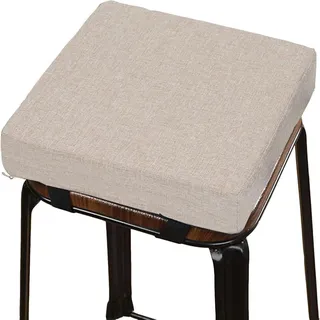 Barhocker Kissen Eckig 30×30 40x40 35x35 45x45cm Stuhlkissen Waschbar Stuhlauflage Esszimmer Bodenkissen Barhocker-Kissen Abnehmbarer bezug für Auto, Büro, Küche, Garten(Z3,30x30x8cm/12x12x3in)
