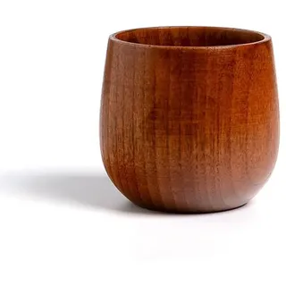 KikoSpark Holzbecher Massivholzbecher Massivholz Wasserteetasse für Küche Wohnzimmer C