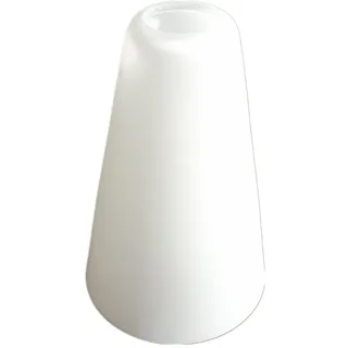 Lampenschirm Loxy E14, Glas, Ersatzglas, Schirm, Ersatzschirm, Lampenglas für Pendellampe, Tischlampe, Fluter, Leuchte (1x Trapez weiß matt)