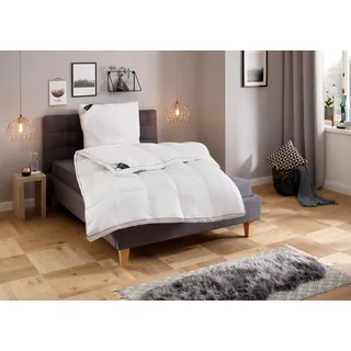 Hanse by RIBECO Kunstfaserbettdecke + Kopfkissen HANSE BY RIBECO "Max", weiß, B/L: 155cm x 220cm Anzahl Teile 2, B/L: 80cm x 80cm Anzahl Teile 2, Bezug: Kunstfaser Füllung: Kunstfaser, extrawarm, Bettdecken Bezug: 100% Polyester. Kopfkissen Bezug: 100% Polyester.
