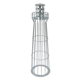 VOSS.garden Design Leuchtturm für Ihren Vorgarten 100cm, feuerverzinkt Maritime Dekoration für ihren Garten