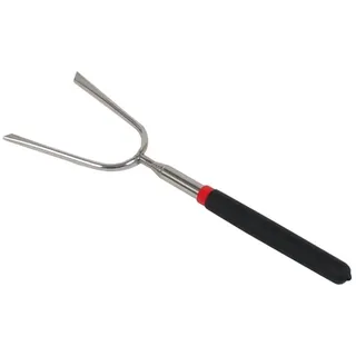 BURI Grillspieß Teleskop-Grillgabel Maße 25-86 cm ausziehbar Spieß Barbecue Lagerfeuer
