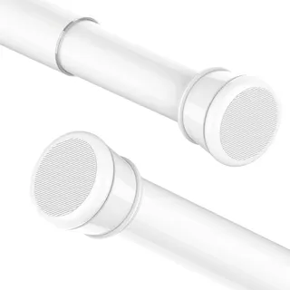 2-teilige Ausziehbare Duschvorhangstange, Kein Bohren Erforderlich, Teleskop-duschvorhangstange, Verstellbare Duschstange Für Badezimmer Und Schlafzimmer (weiß, 55-90 Cm)