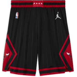 Chicago Bulls Statement Edition Jordan NBA Swingman Shorts für Herren - Schwarz, XL