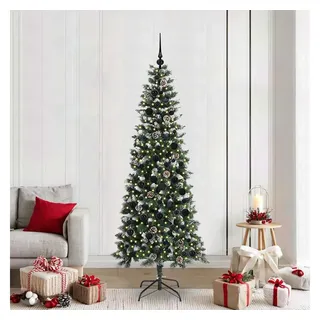 vidaXL Künstlicher Weihnachtsbaum mit 300 LEDs Grün 210 cm