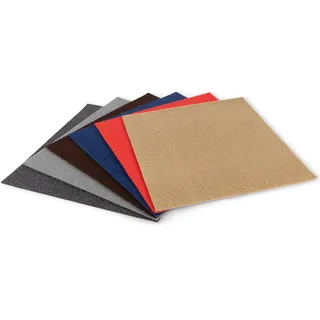 Floordirekt Teppichfliesen Scene - Bodenbelag aus Nadelfilz - 40x40 cm - selbstklebend & antistatisch - Filzfliese für Büro und Gewerbe - Filzteppich (Braun, 16 m2)