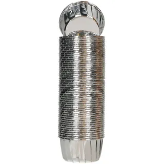 Wilton Muffin Cups Backförmchen, Silver, 50 Stück | Backförmchen für Muffins und Cupcakes, Glänzende Metallic-Finish, Auch für Petits Fours, Süßigkeiten, Cake Pops