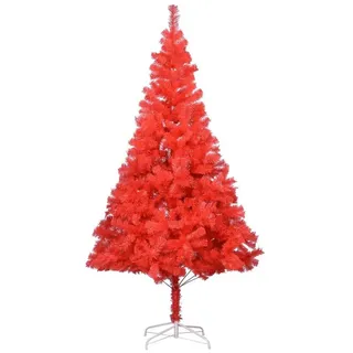 furnicato Künstlicher Weihnachtsbaum mit Ständer Rot 240 cm PVC rot
