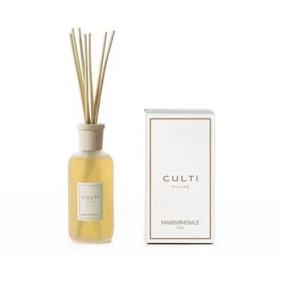 Culti Milano Diffuser STILE Mareminerale 250 ml - Duftfamilie: Aromatisch, aquatisch - Raumduft in elegantem Glasflakon - Inkl. Reedstäbchen