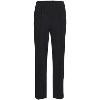 GOLDNER Trageangenehme 7/8-Rippenhose Schlupfhose Schwarz 42