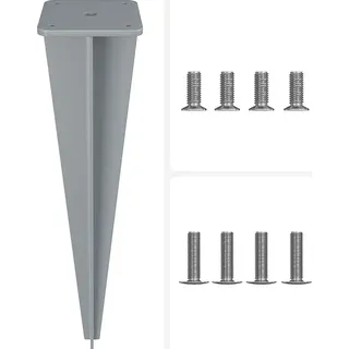 Songmics Erdanker, für Standpfosten von Seitenmarkisen, nur für SONGMICS Seitenmarkisen mit Stahl-Standpfosten geeignet,