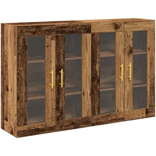 vidaXL Wandregal Set 139 x 34 x 90 cm Altholz