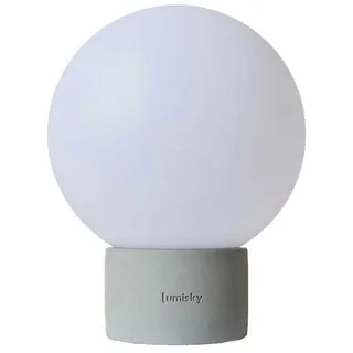 Lumisky Terra, Grau, Stein, 12x12x12 cm, Lampen & Leuchten, Innenbeleuchtung, Tischlampen, Tischlampen