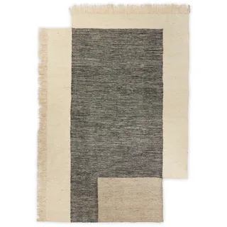 Ferm Living - Counter Teppich, 200 x 300 cm, charcoal / off-white