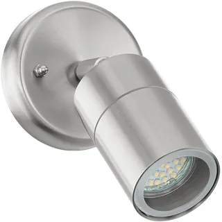 EGLO Außenleuchte Edelstahl 10 cm GU10 1 Stk. silber