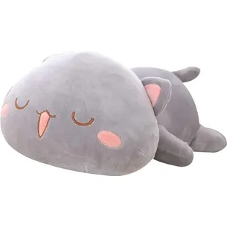 Plüschtier, Kawaii liegend Katze Tier Puppe, Plüsch Kissen Kissen, Kinder Spielzeug Geschenk gefüllt 4# 50cm
