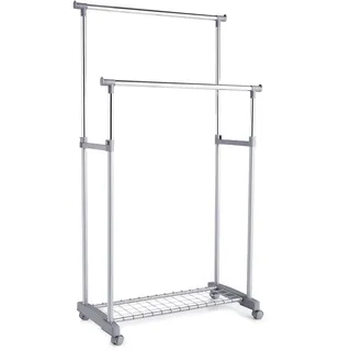 Zeller NIKLAS Rollgarderobe 83x43x170 cm grau