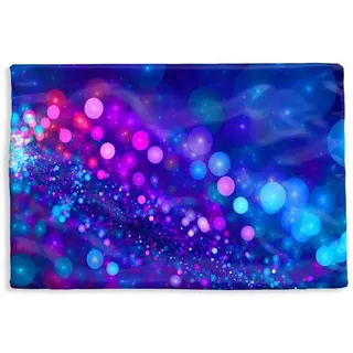 MuchoWow Dekokissen Lila Geometrie mit Lichtern, Kissenbezug für Sofa, Dekorationkissen, Kissenhüllen, 60x40 cm bunt 60 cm x 15 cm x 40 cm