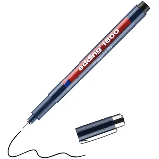 edding 1800 profipen 0.1 Fineliner schwarz 0,25 mm, 1 St.